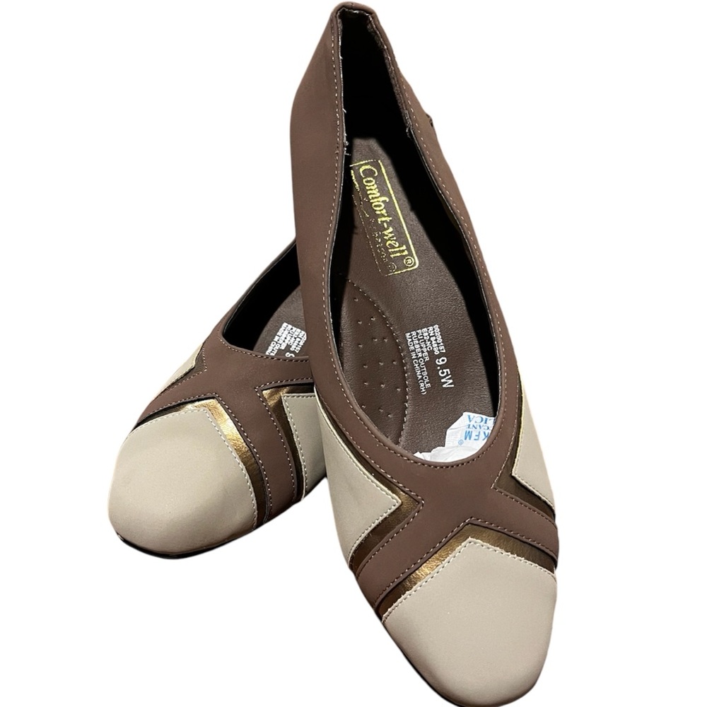 New Comfort Well by Beacon ladies brown suede low heel shoes